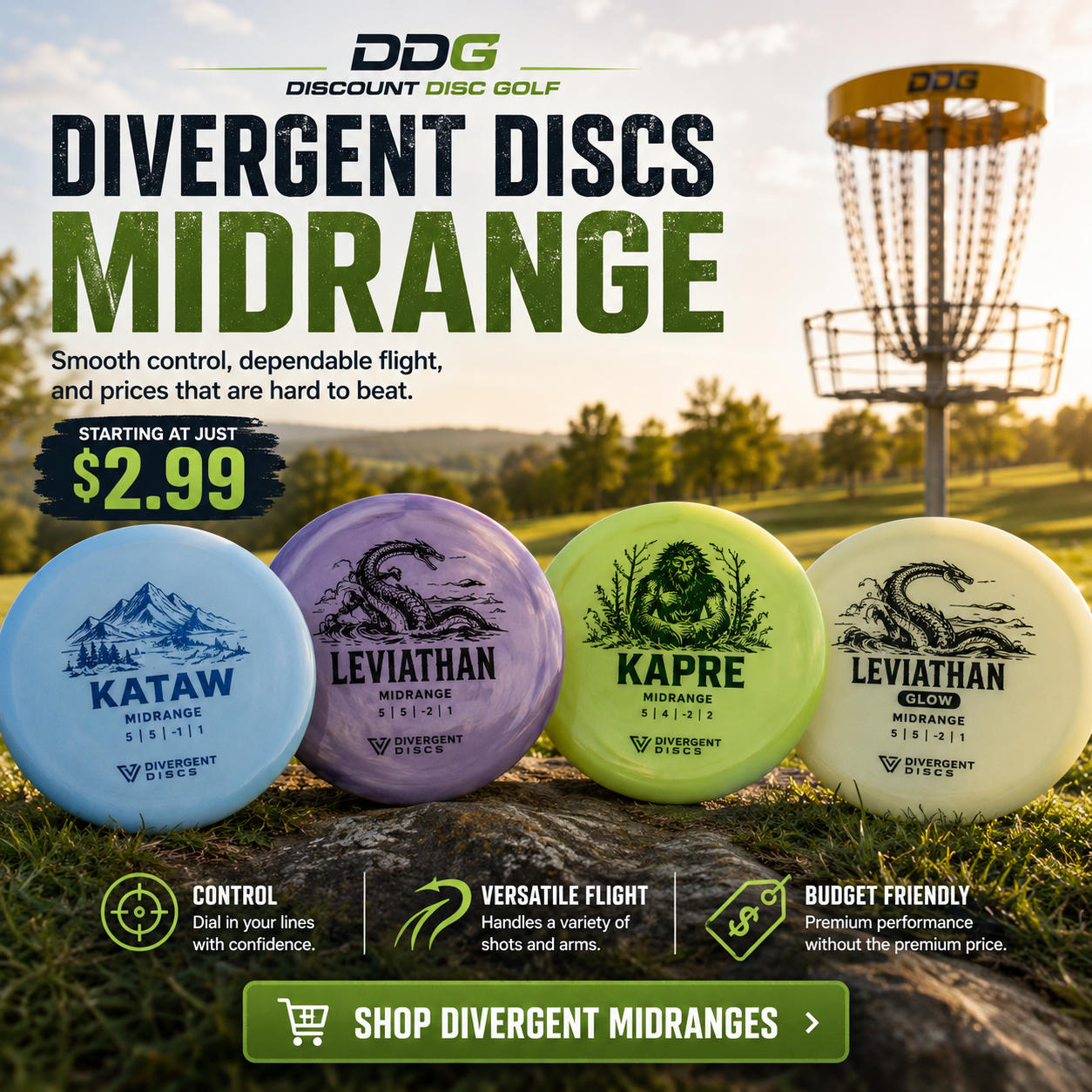 Shop DDG Divergent Discs Midrange