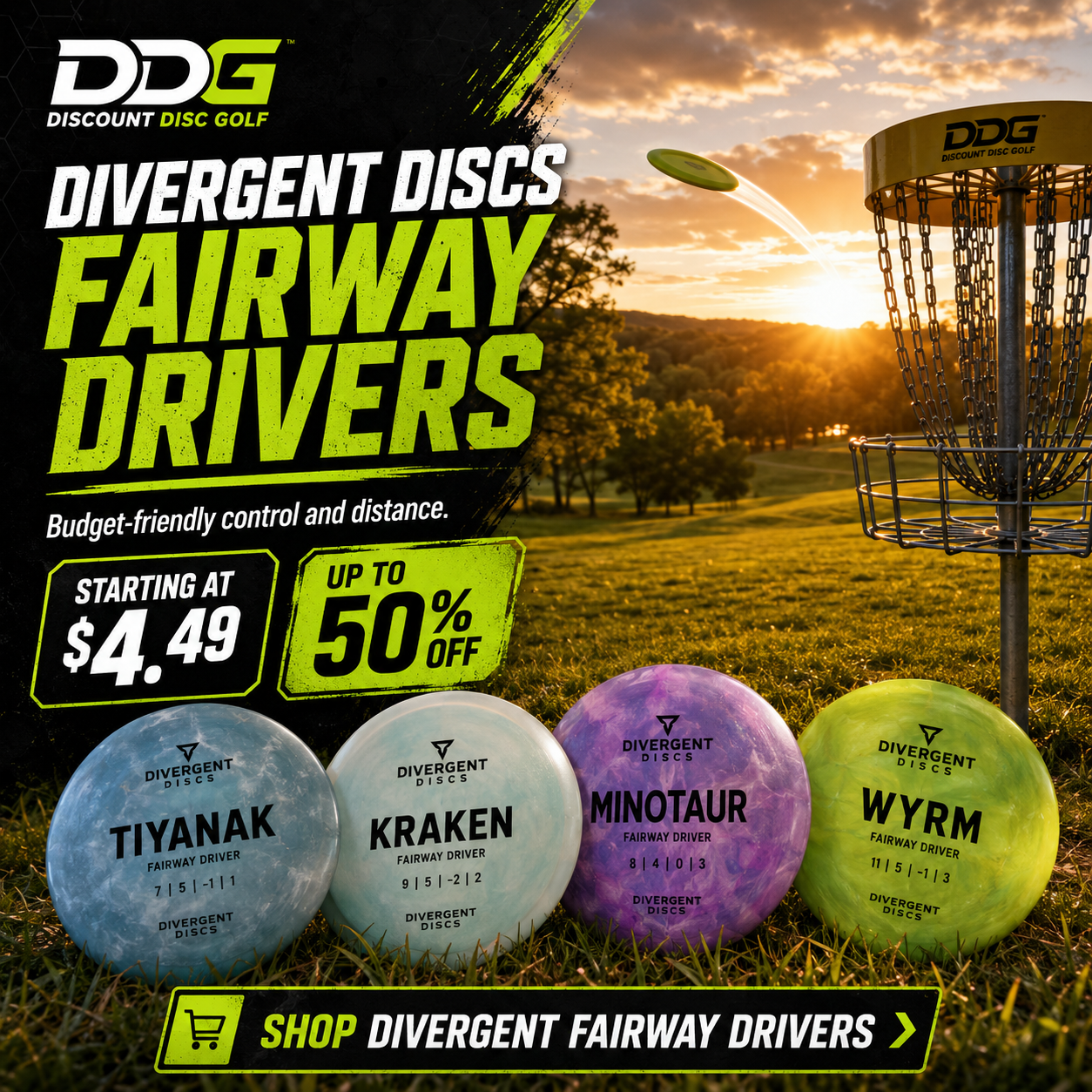 Shop DDG Divergent Discs Fairway Drivers