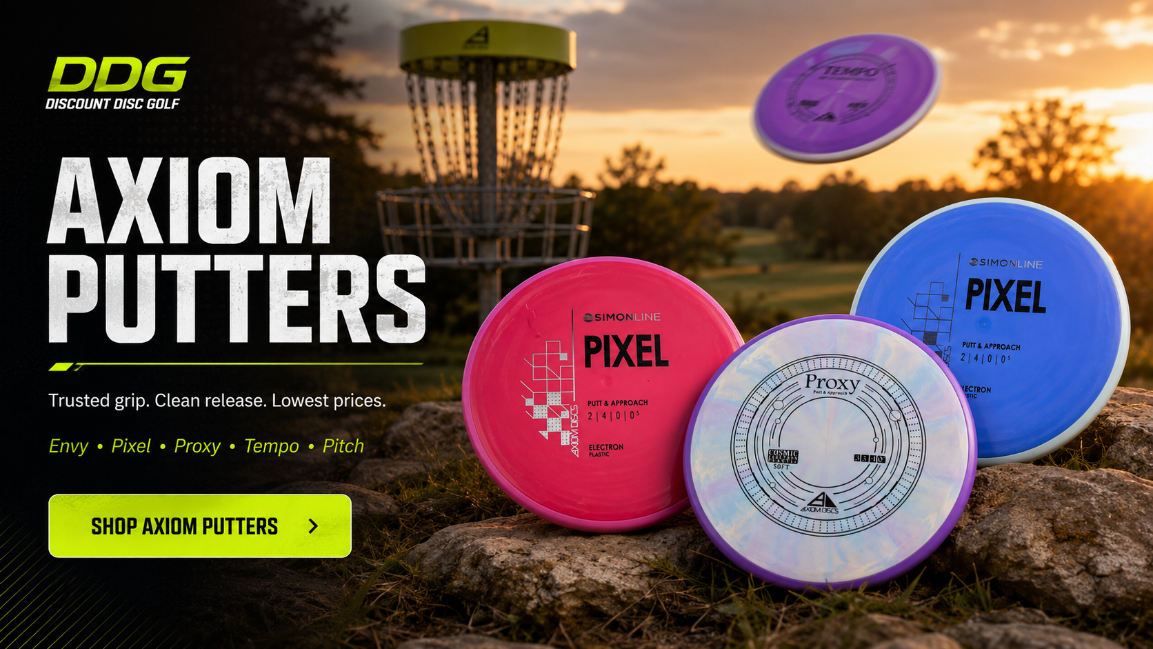 Shop DDG Axiom Putters Discs