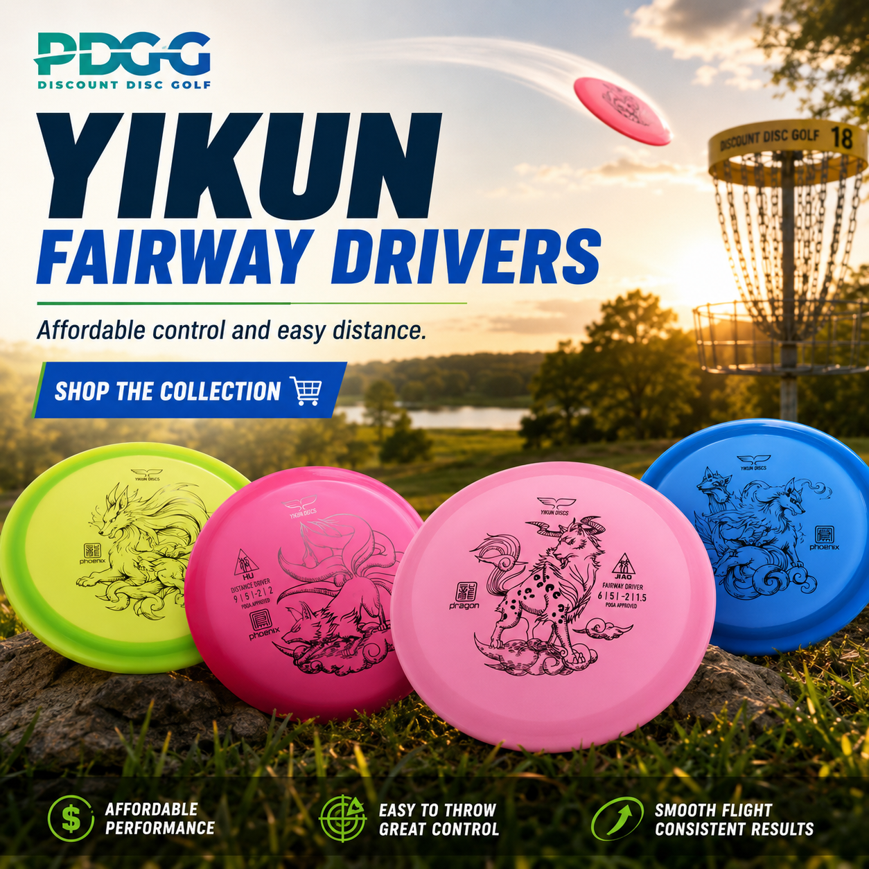 Shop DDG Yikun Fairway Driver Discs