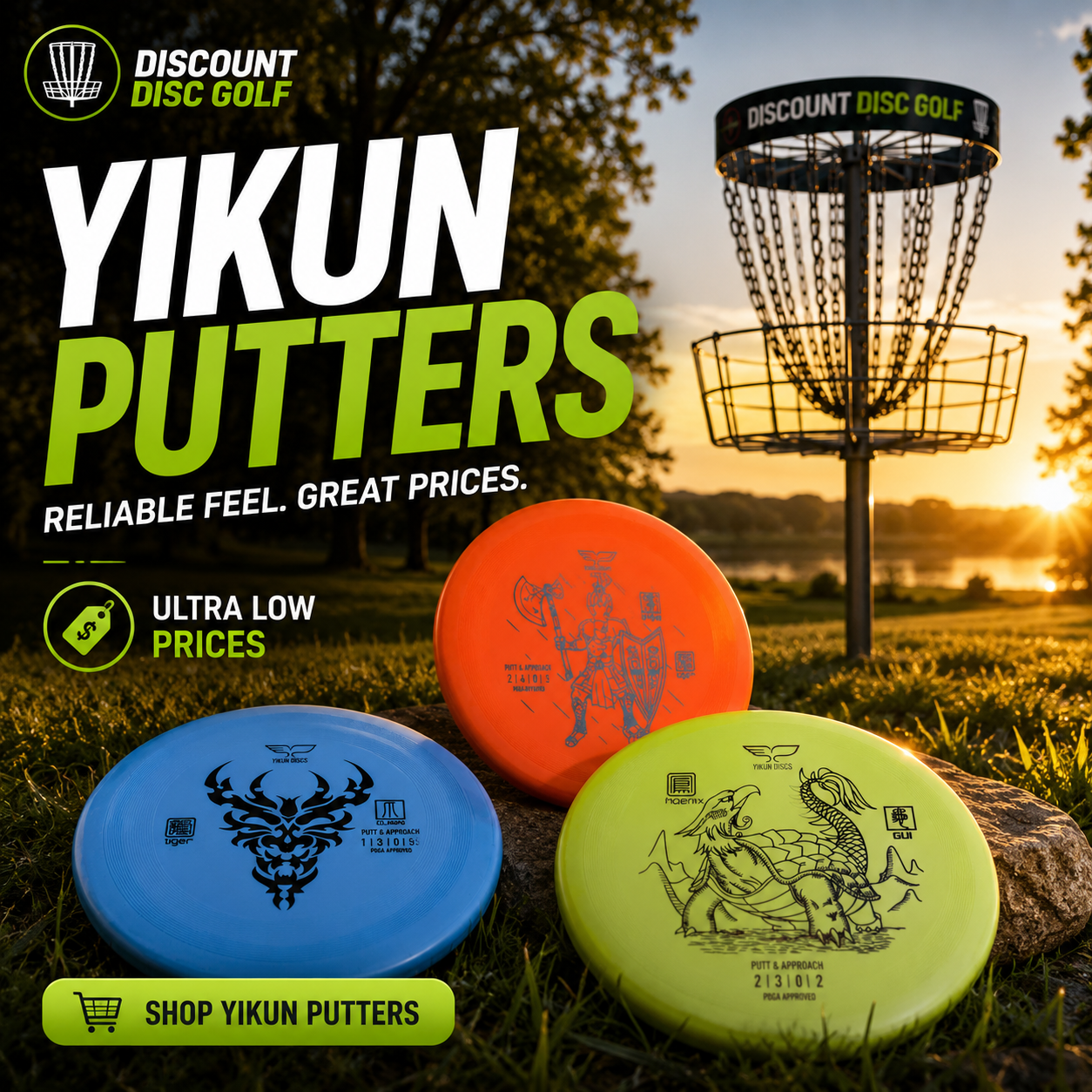 Shop DDG Yikun Putter Discs