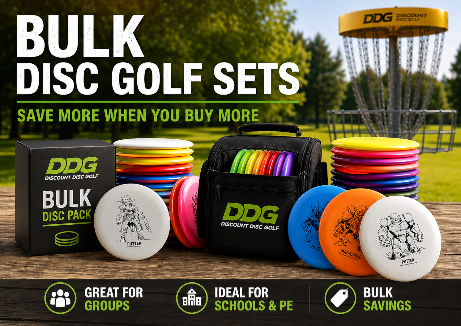 Shop DDG Bulk Disc Golf Sets