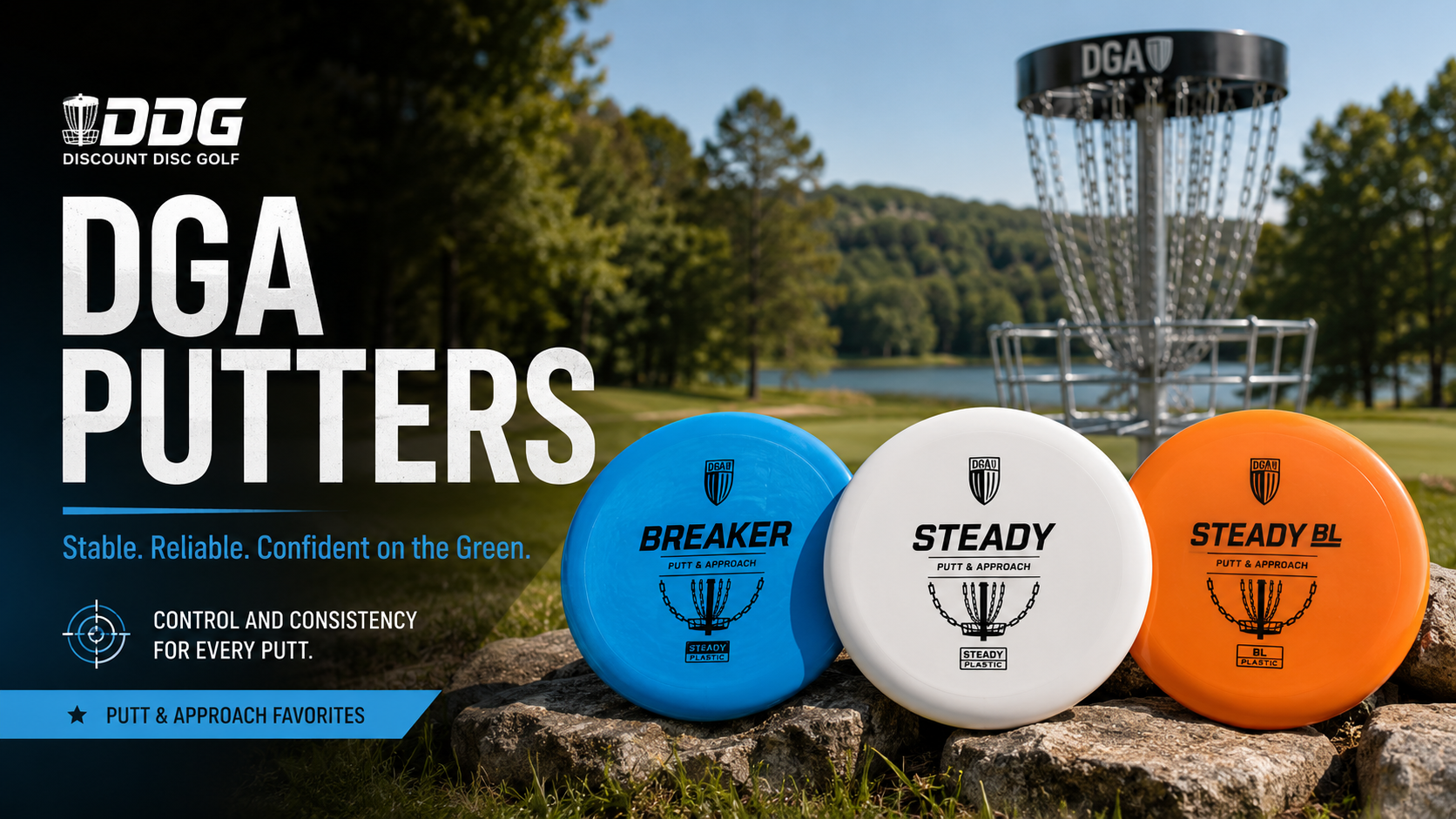 Shop DGA Putter Discs at DDG