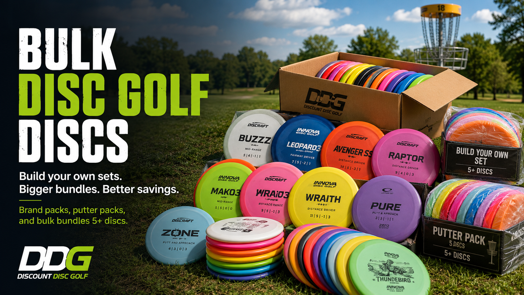 Shop Bulk Disc Golf Discs at DDG