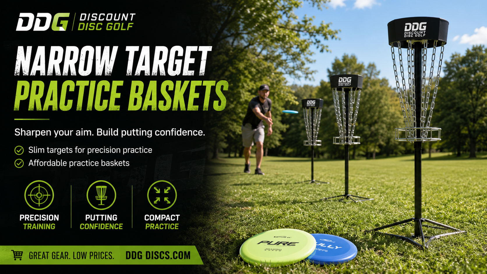 Shop Narrow Target Practice Baskets at DDG
