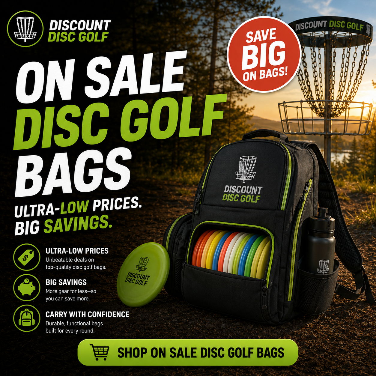 Shop On Sale Disc Golf Bags