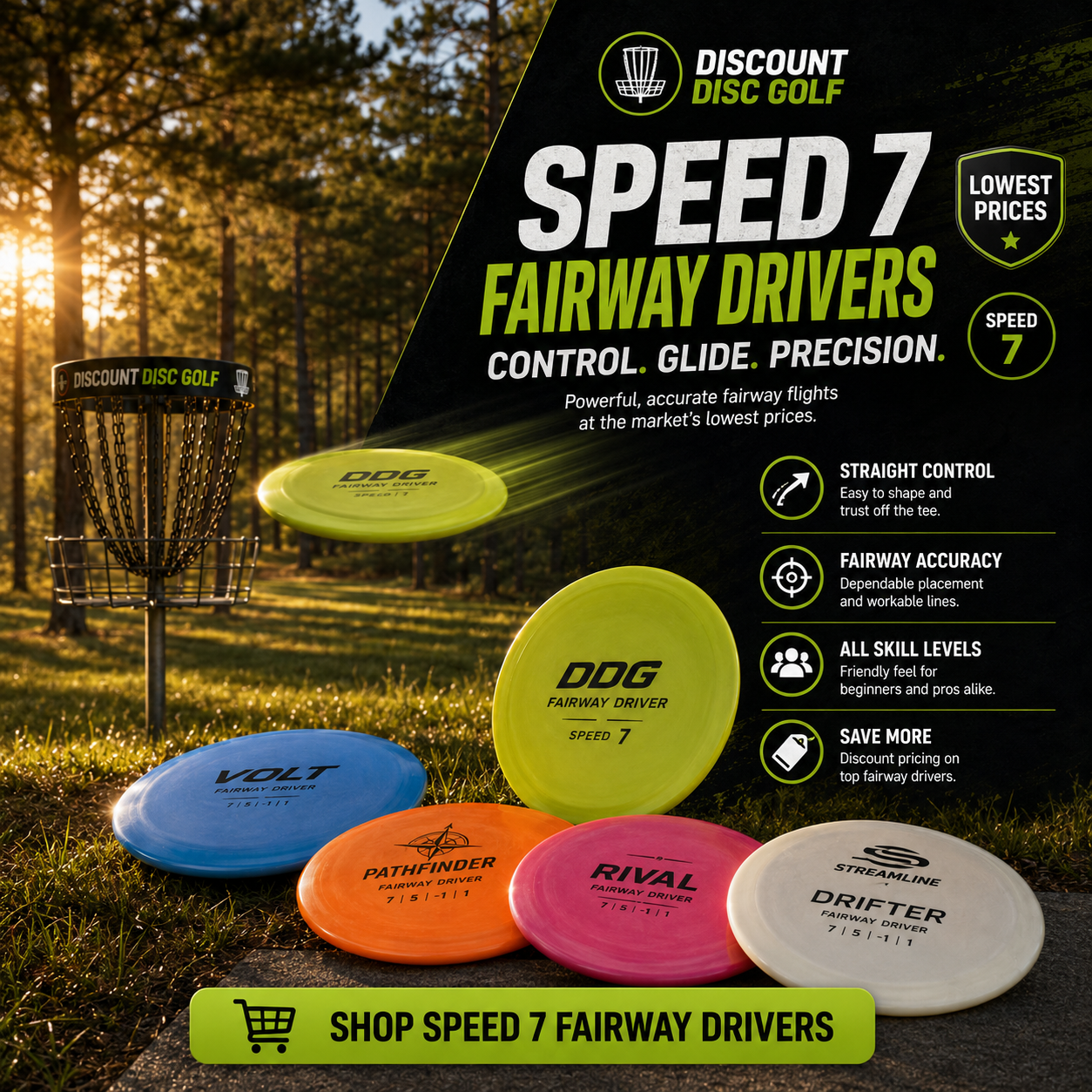 Shop Speed 7 Disc Golf Fairway Drivers