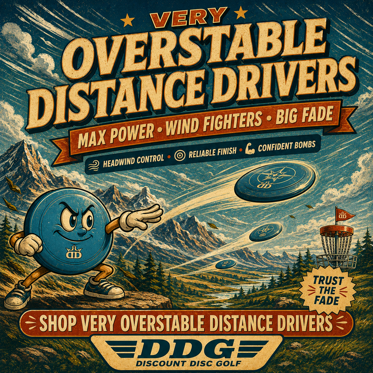 Very Overstable Distance Drivers