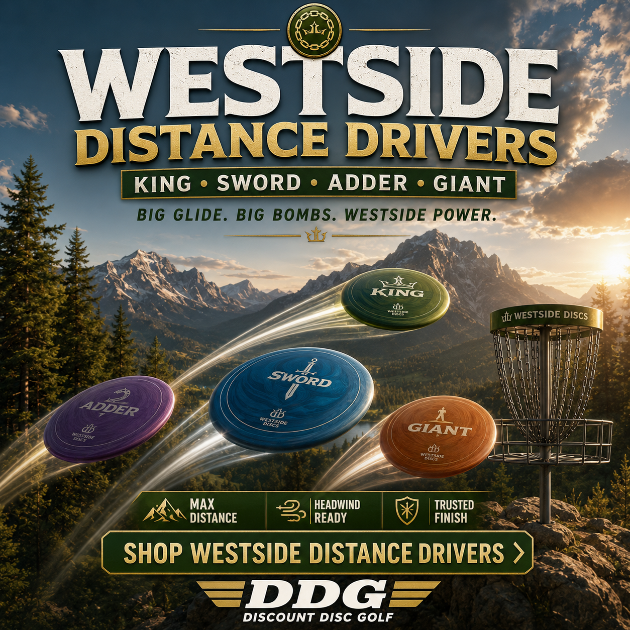 Westside Distance Driver Discs | Dominate Disc Golf Distance