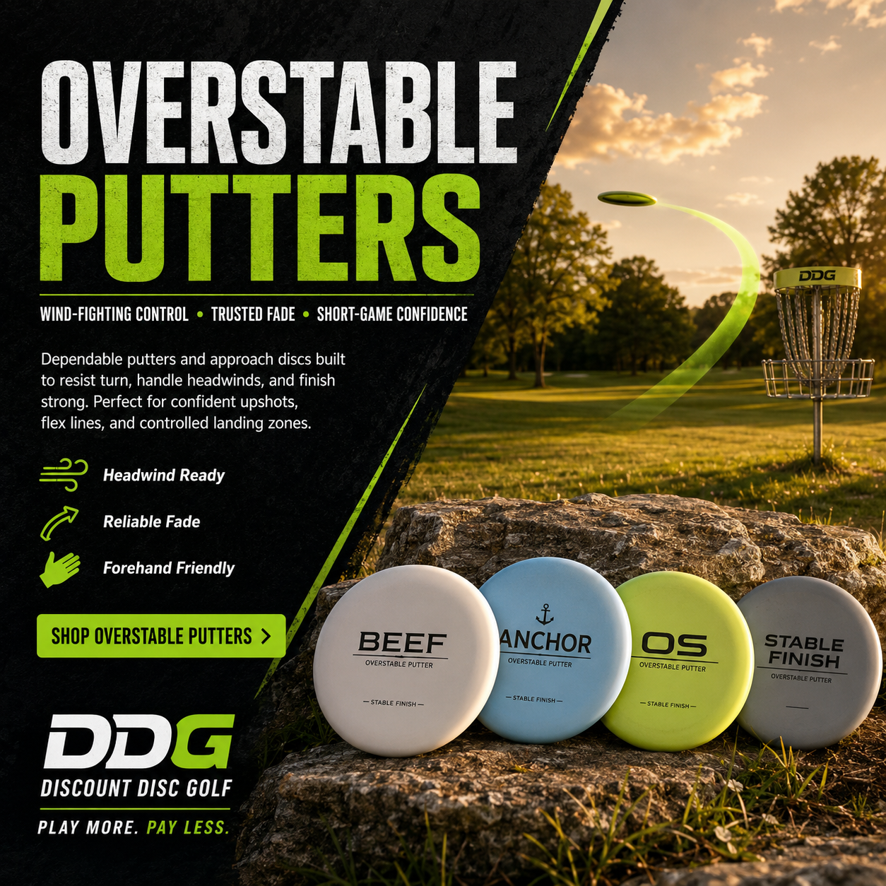 Shop DDG Overstable Putters Disc Golf