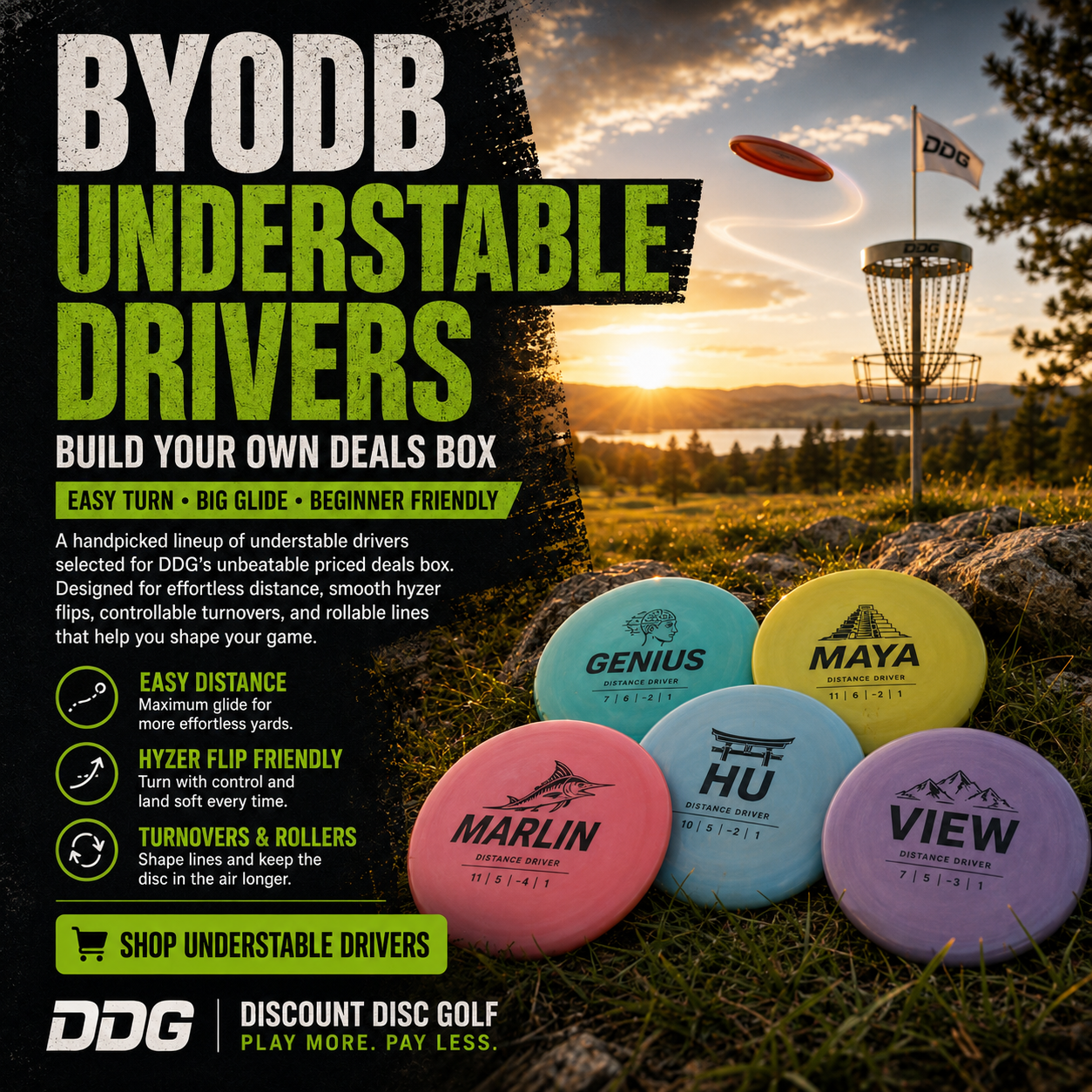 Shop BYODB Understable Drivers Disc Golf