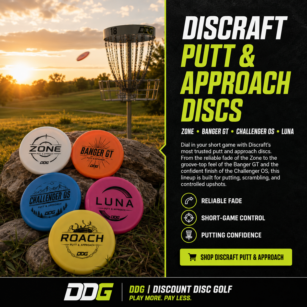 Shop DDG Discraft Putt & Approach Disc Golf
