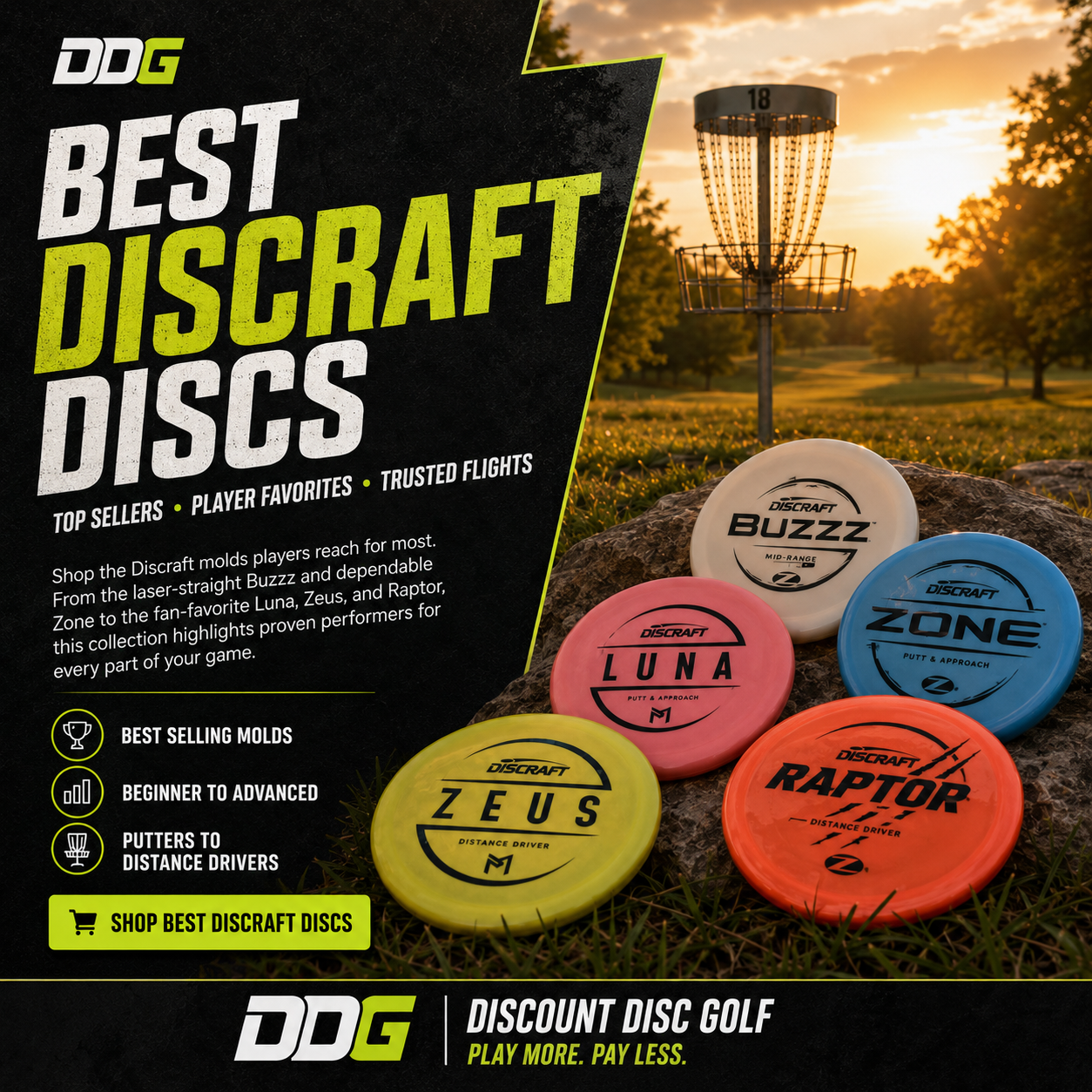 Shop DDG Best Discraft Discs
