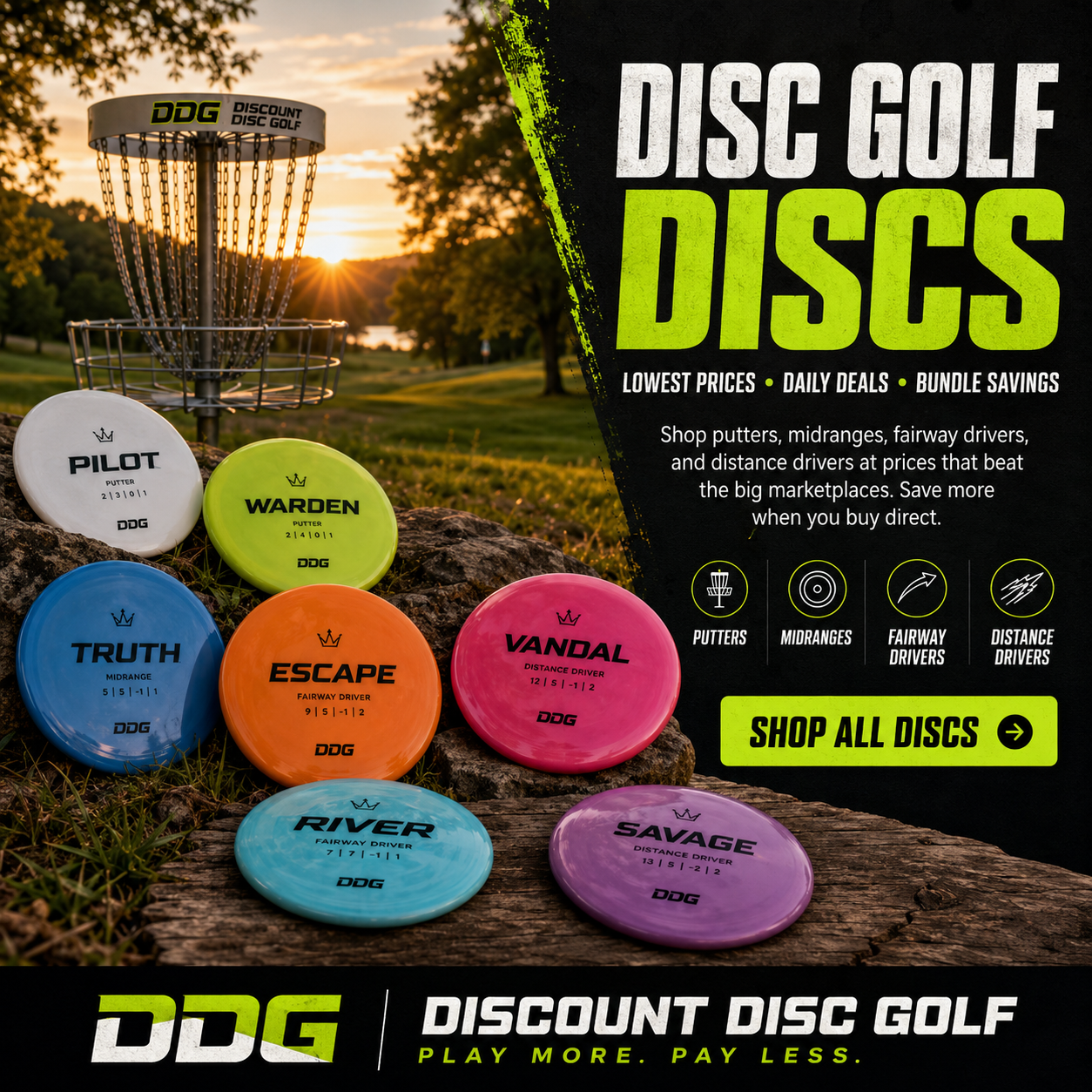 Cheapest Disc Golf Discs Online | Lowest Prices Guaranteed!