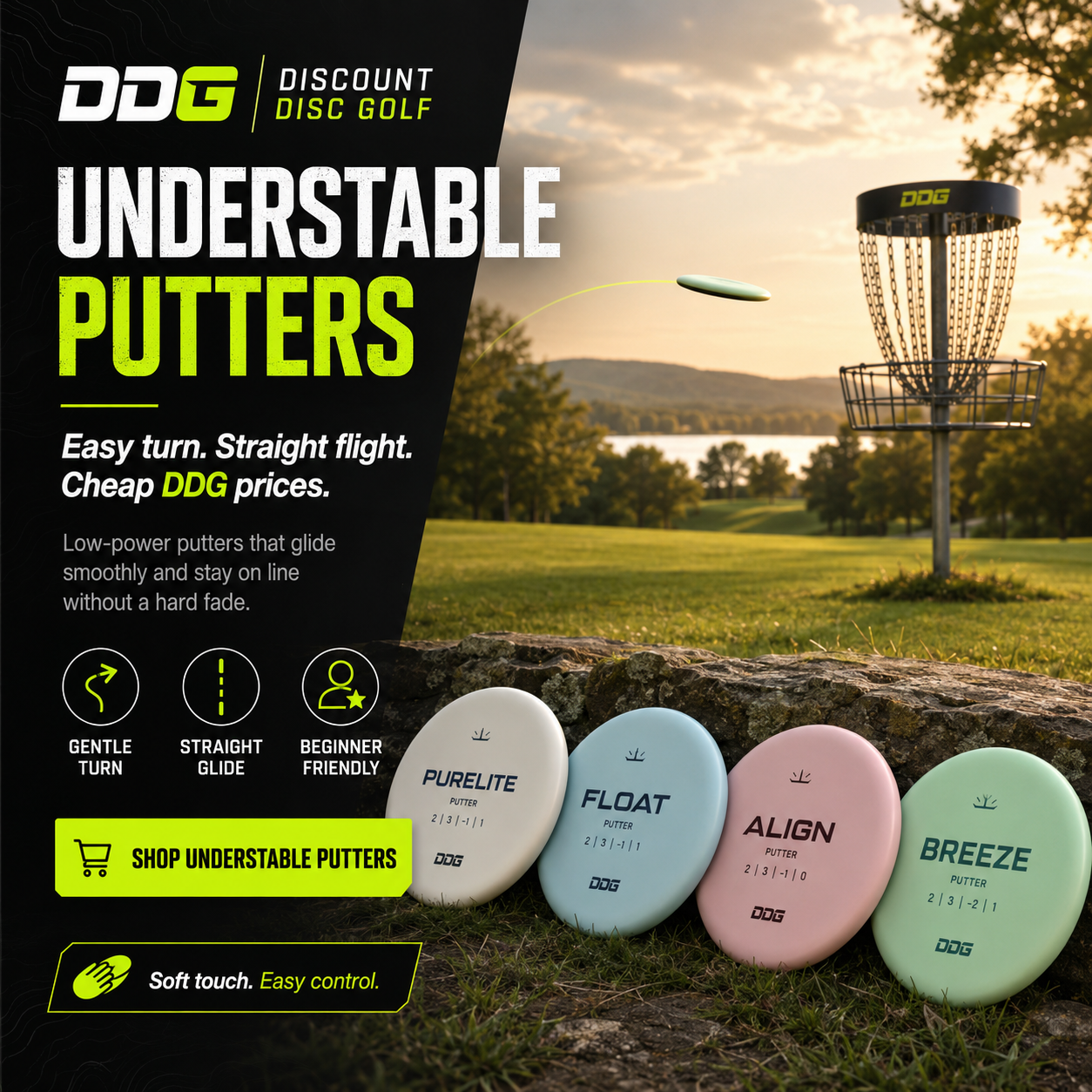 Shop DDG Understable Putters Disc Golf