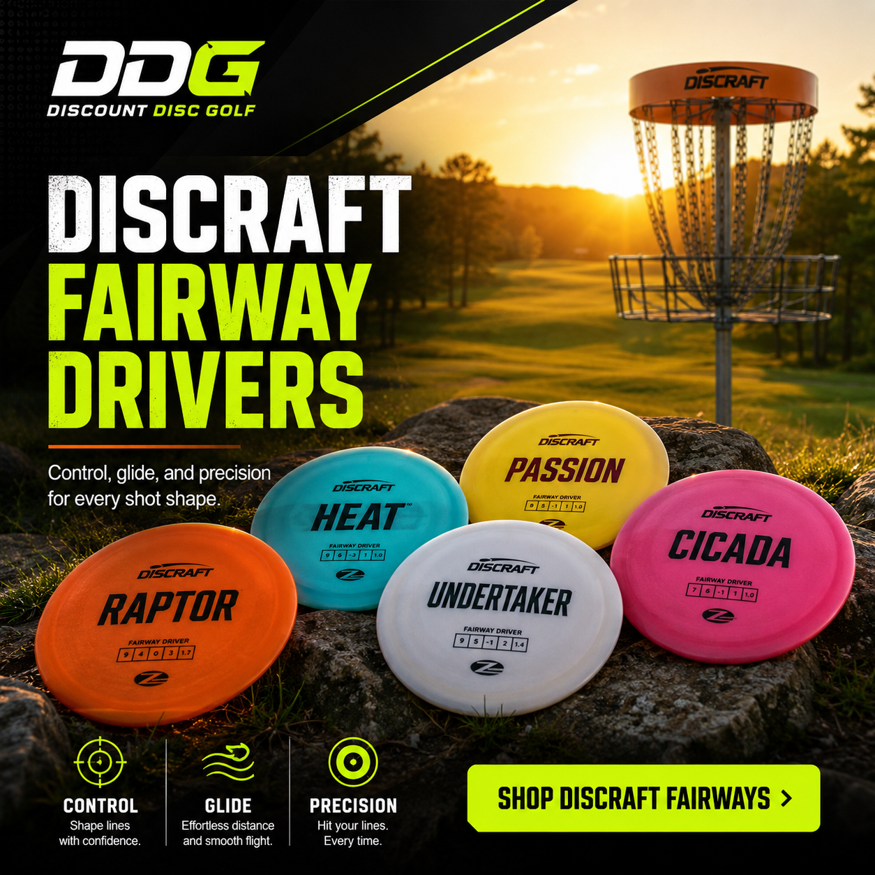 Shop DDG Discraft Fairway Drivers Discs