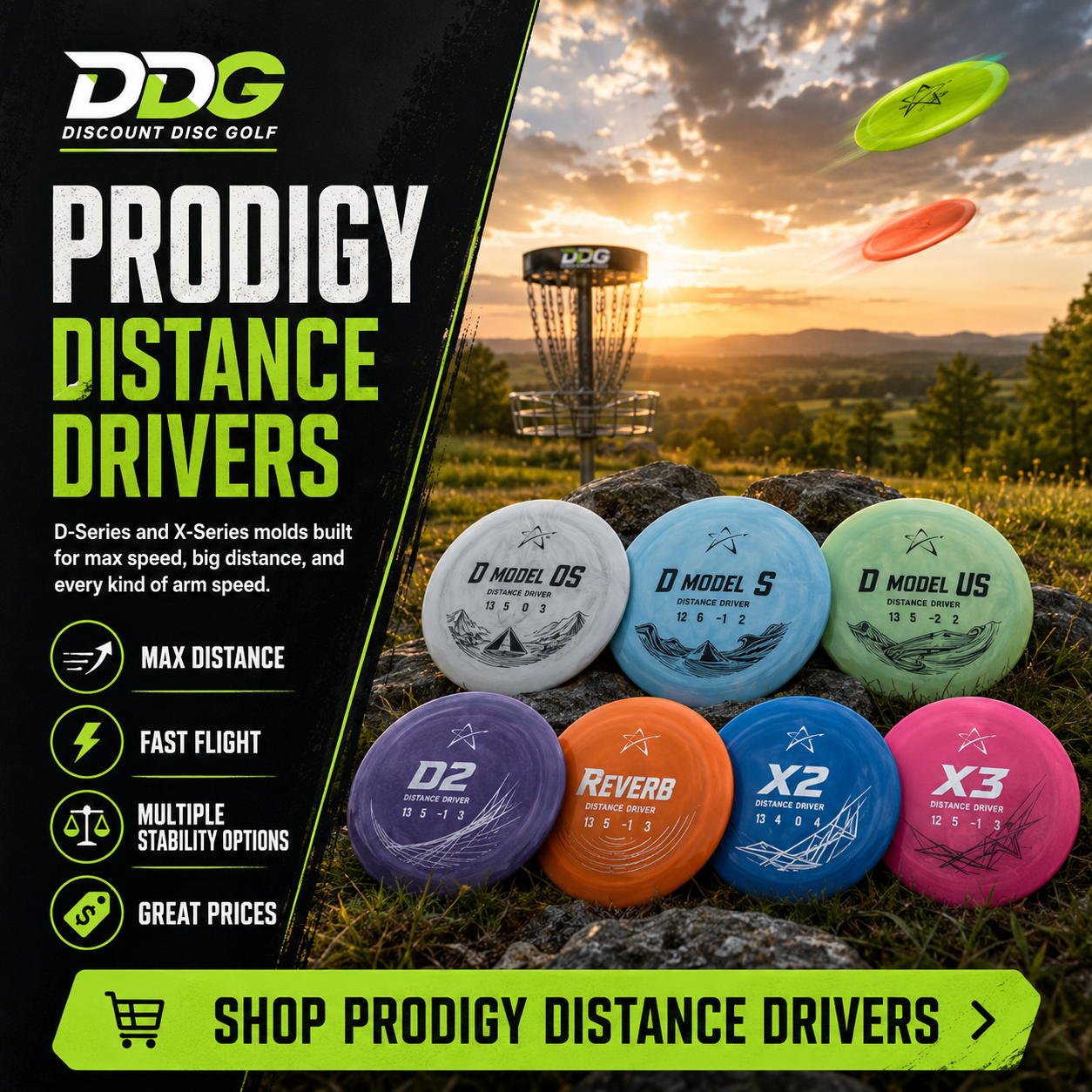 Shop Prodigy Distance Drivers on DDG