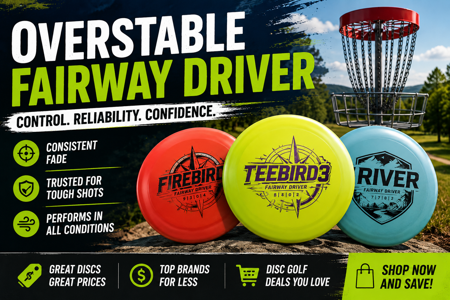 Shop DDG Overstable Fairway Driver Discs