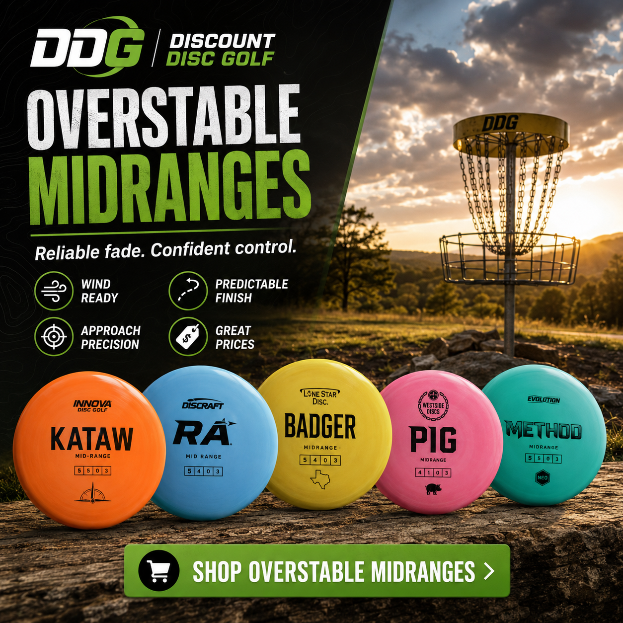 Shop DDG Overstable Midranges Discs
