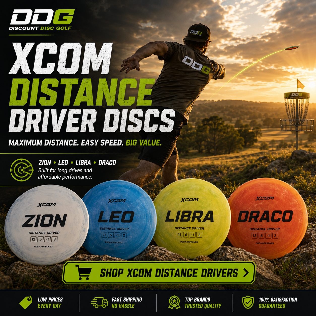 Shop DDG XCom Distance Driver Discs