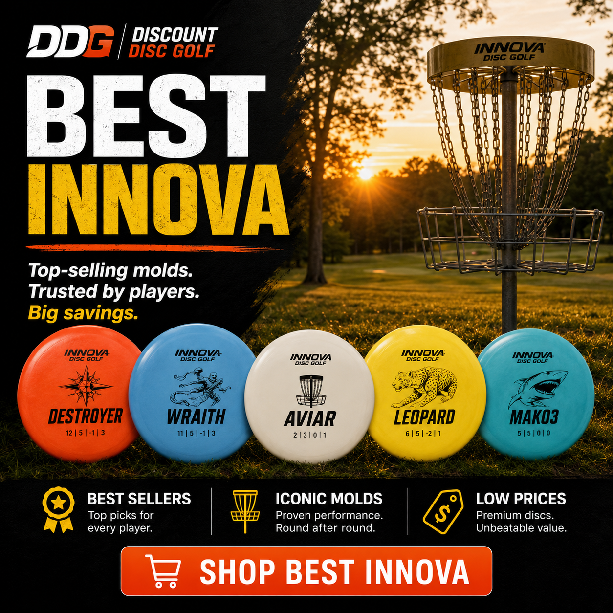 Shop DDG Best Innova Discs