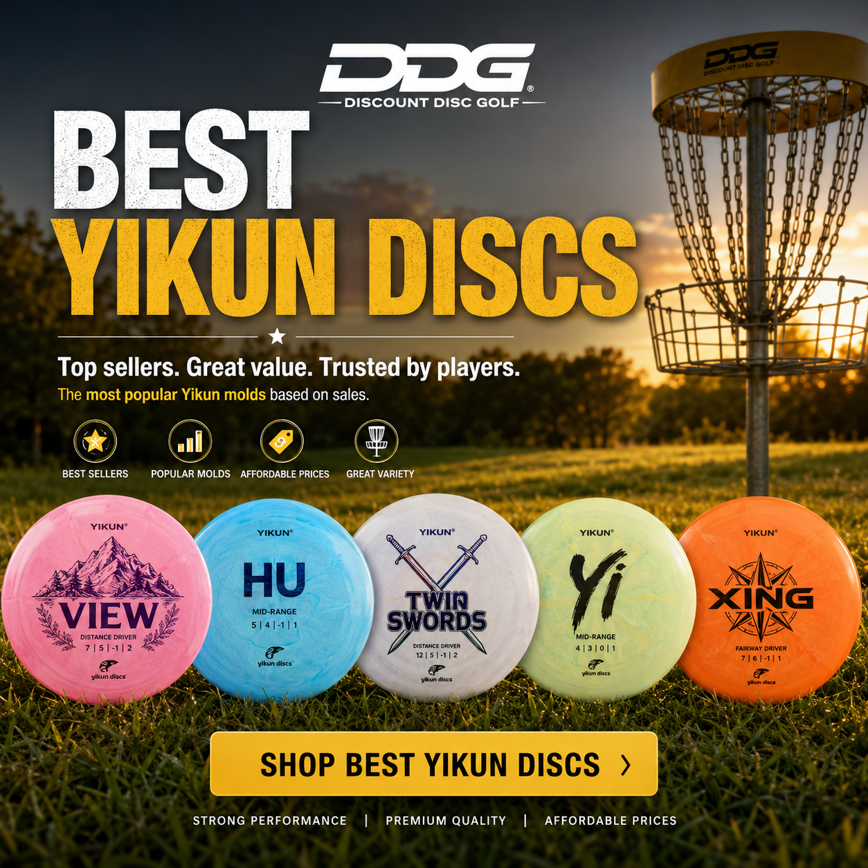 Shop DDG Best Yikun Discs