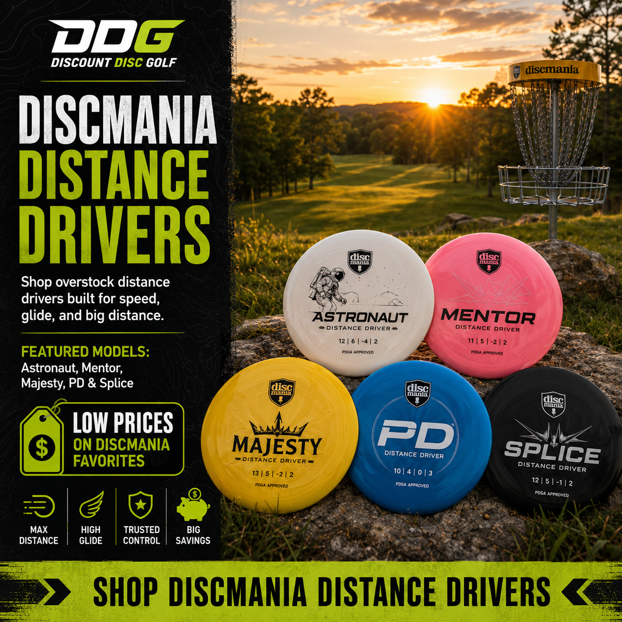 Shop DDG Discmania Distance Drivers