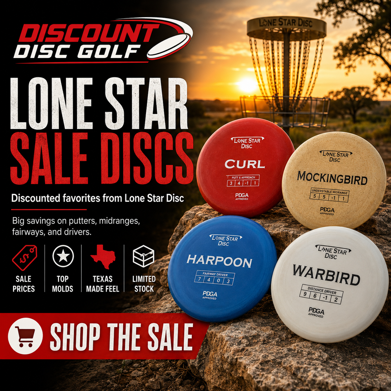 Shop DDG Lone Star Sale Discs