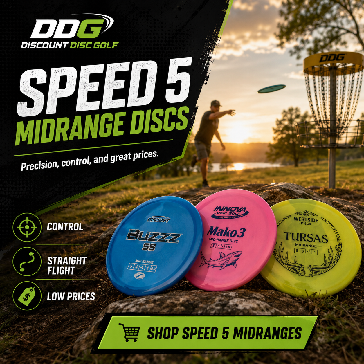 Shop DDG Speed 5 Disc Golf Midrange Discs