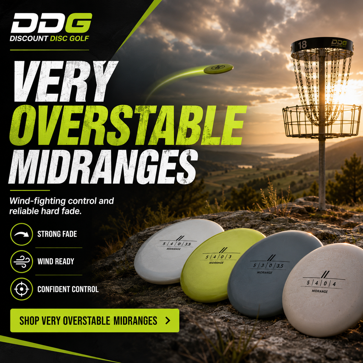 Shop DDG Very Overstable Midrange Discs
