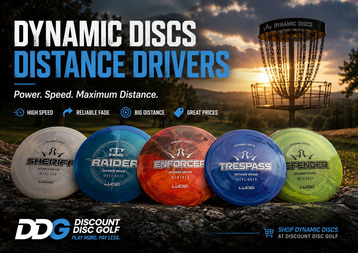 Shop DDG Dynamic Discs Distance Drivers Discs