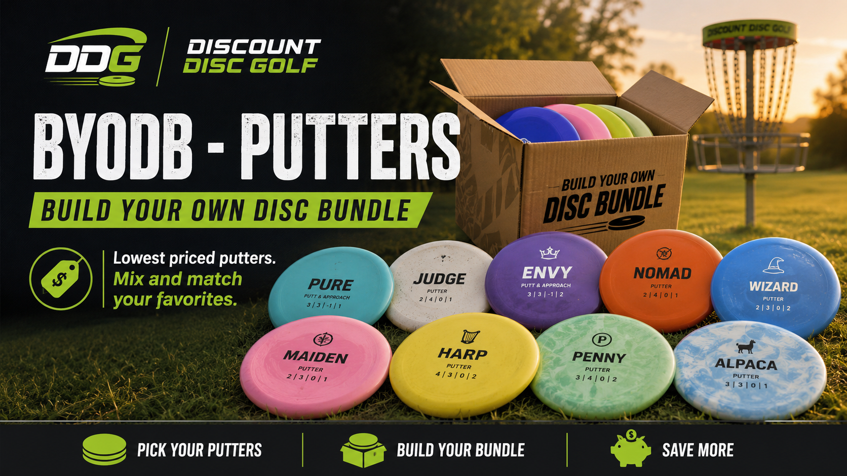 Shop DDG BYODB-PUTTER DISCS