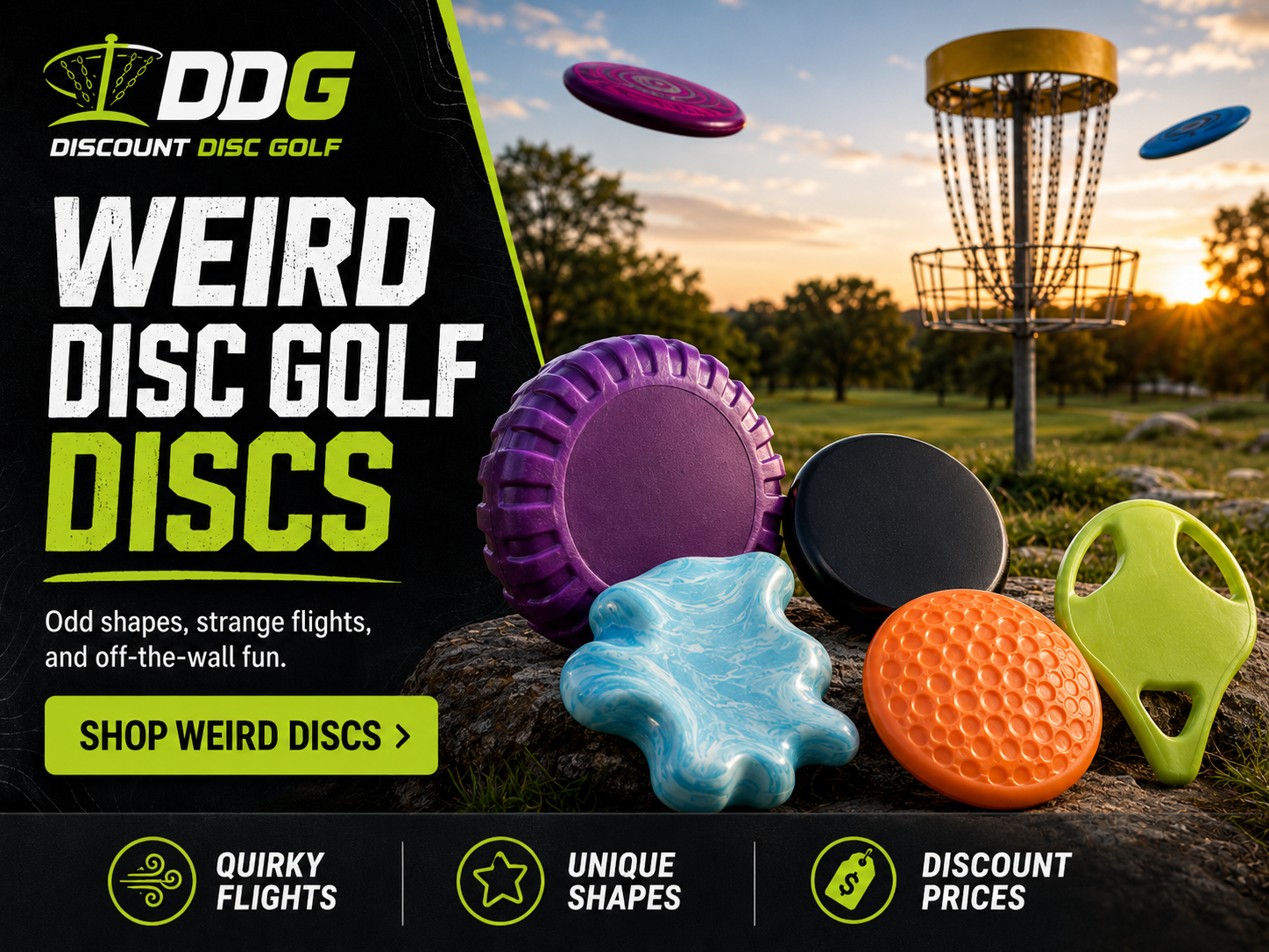 Shop DDG Weird Disc Golf Discs