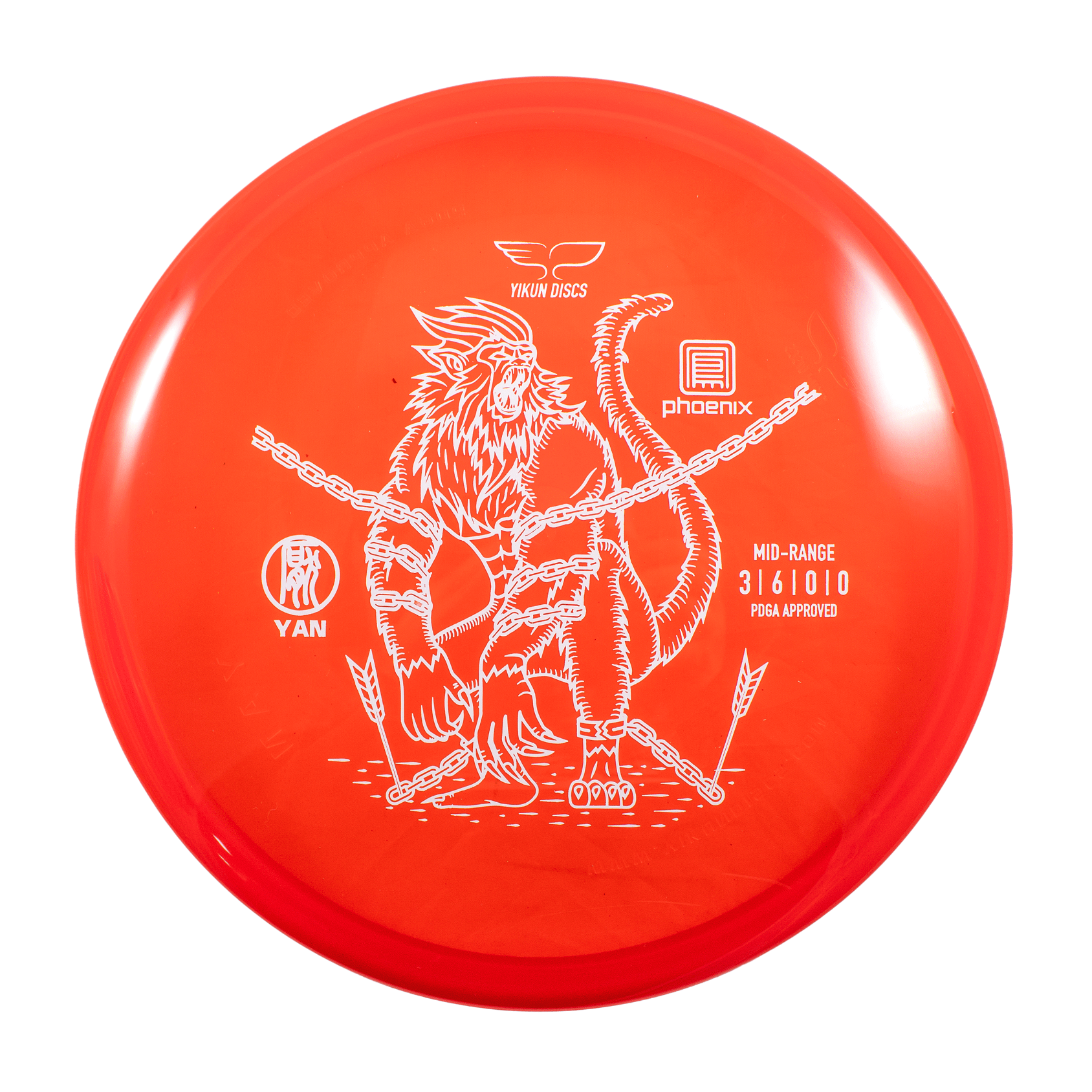 Orange Yan Disc Golf Disc