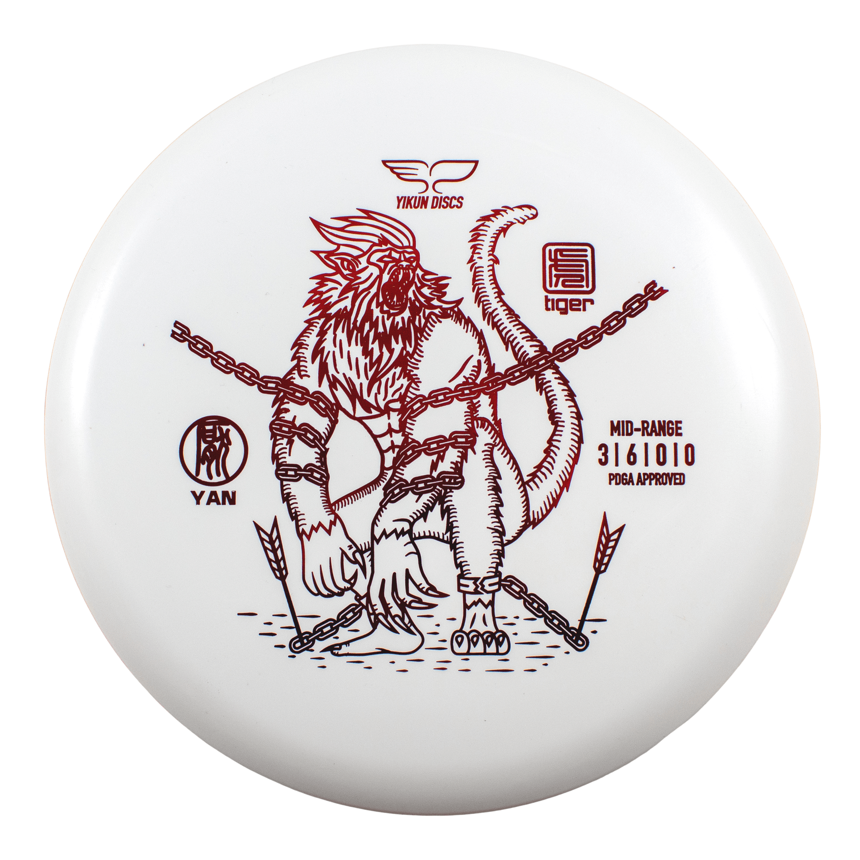 Yikun Yan Tiger Mid-Range Disc Golf Disc