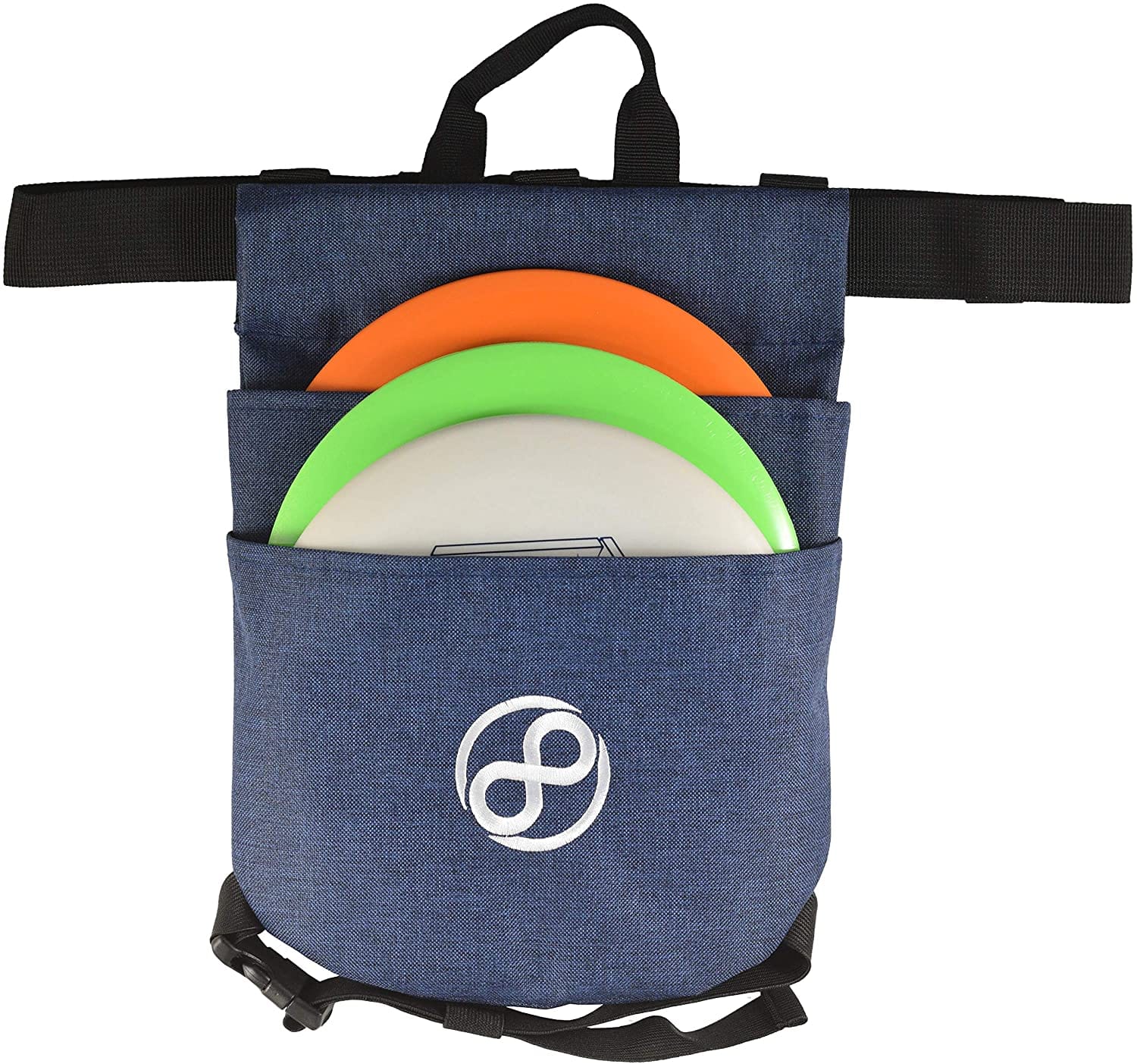 Disc golf bag with discs