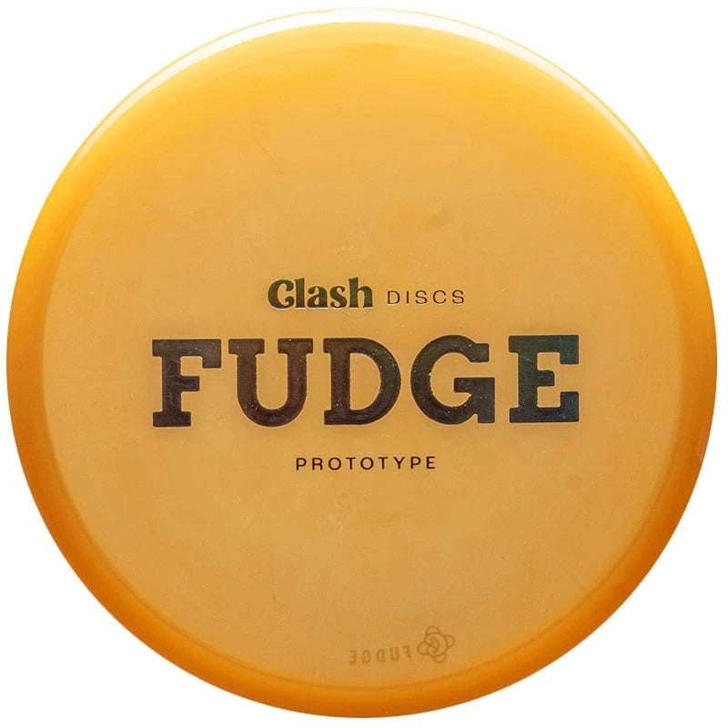 Yellow disc with FUDGE text.