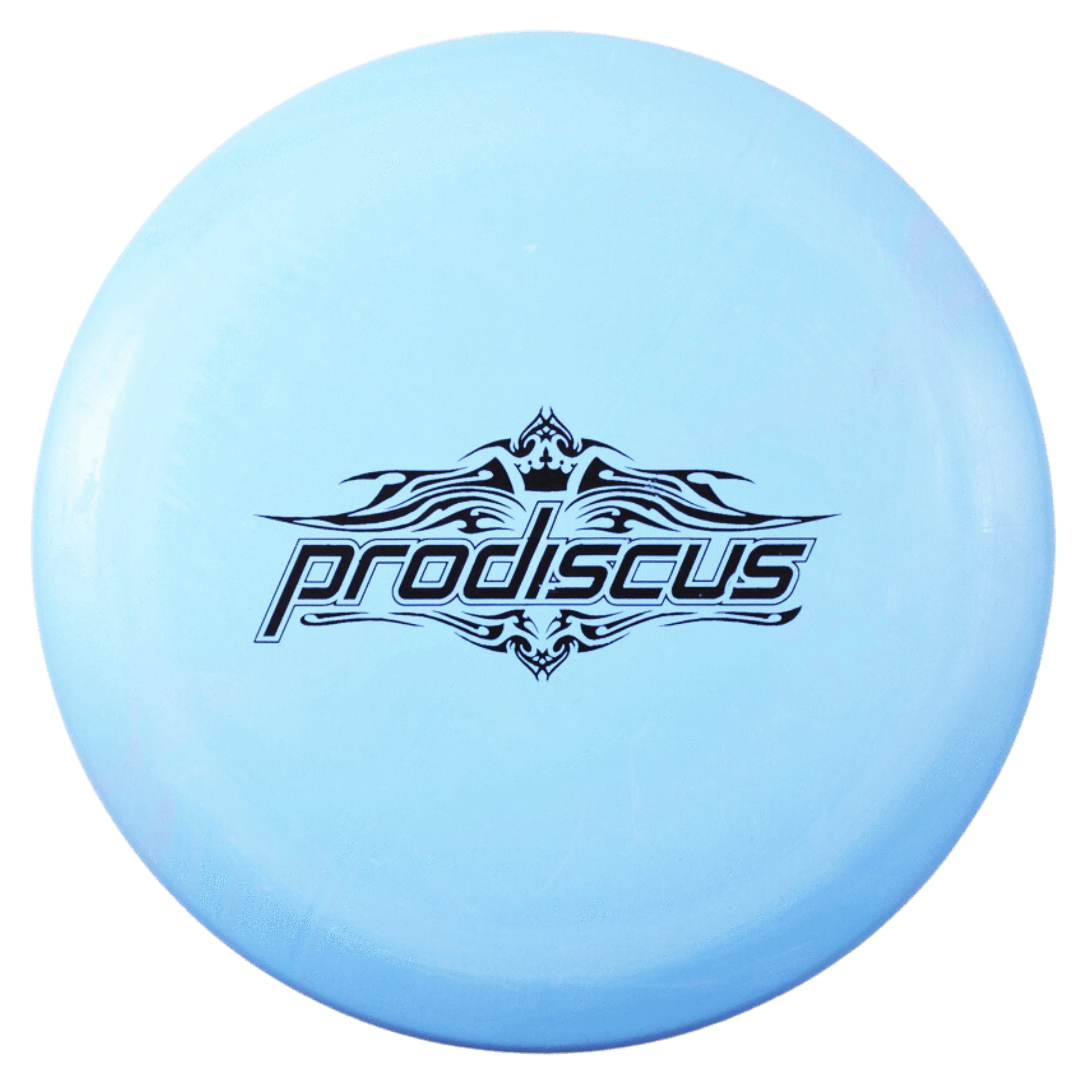 Light blue Prodigy disc golf disc.