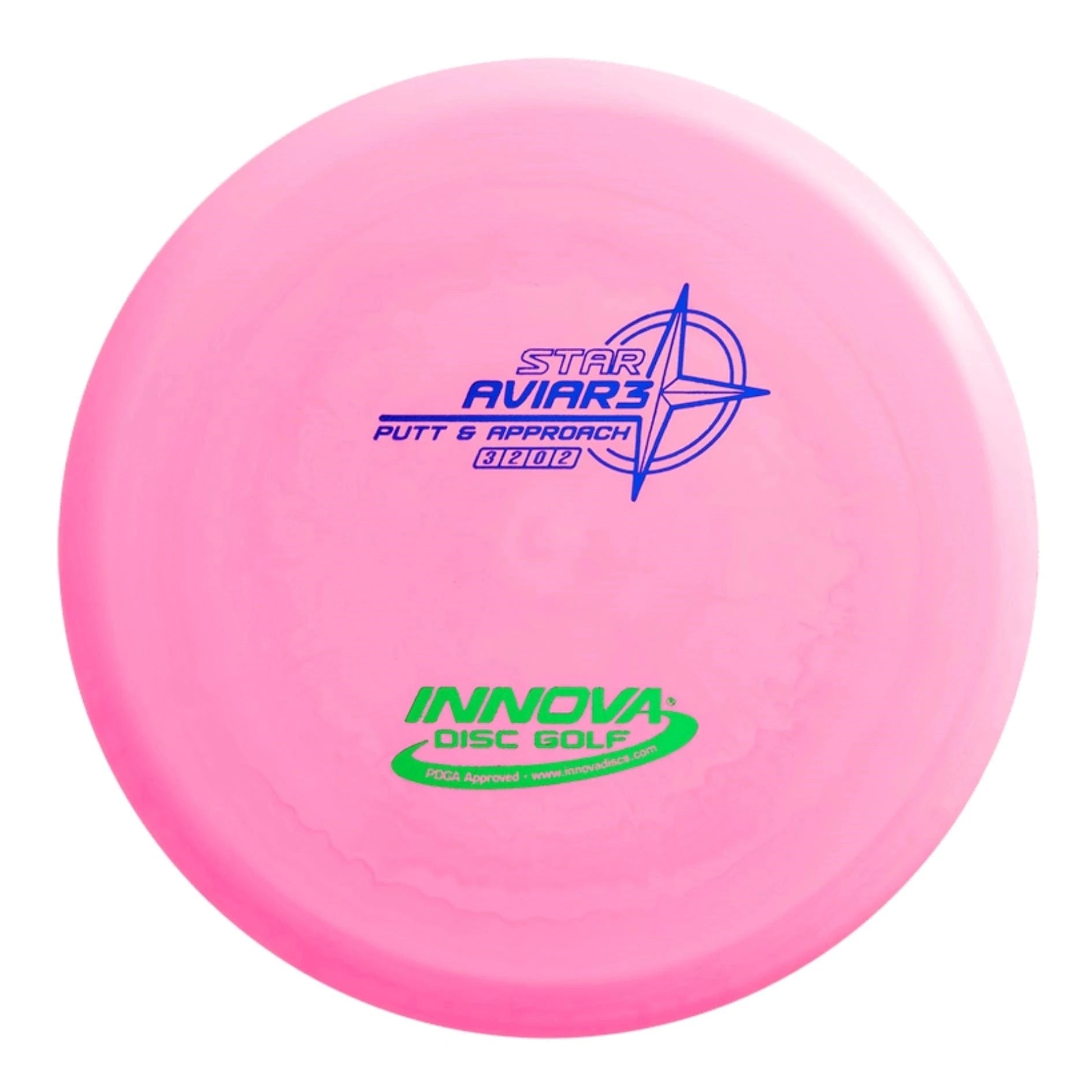Pink Innova Star Aviar3 disc golf putter