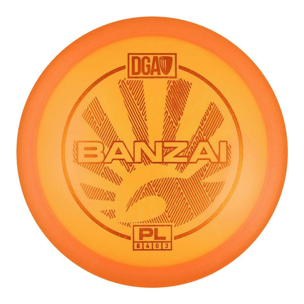 Orange DGA Banzai PL disc golf disc