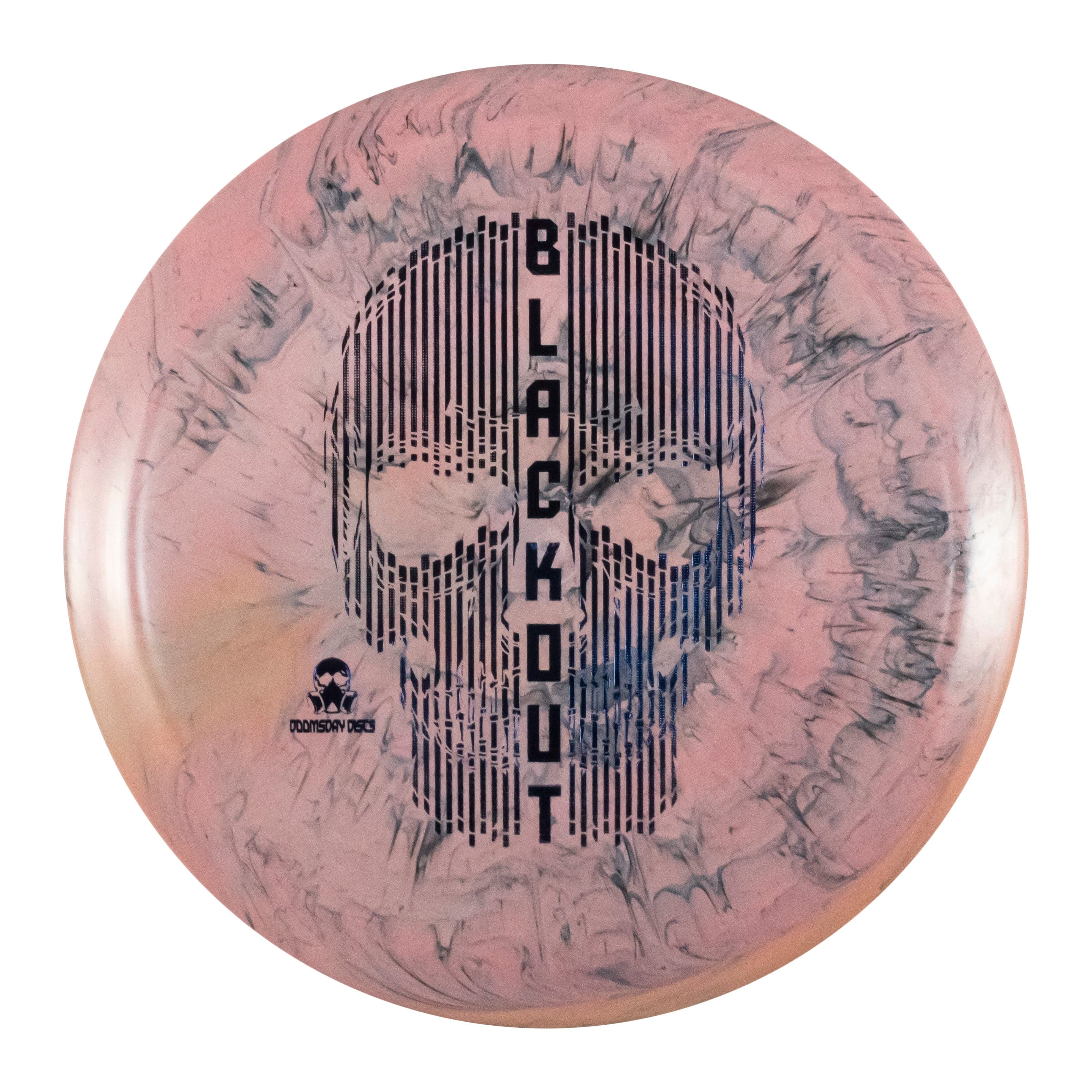 Blackout Pink disc golf disc with skull design