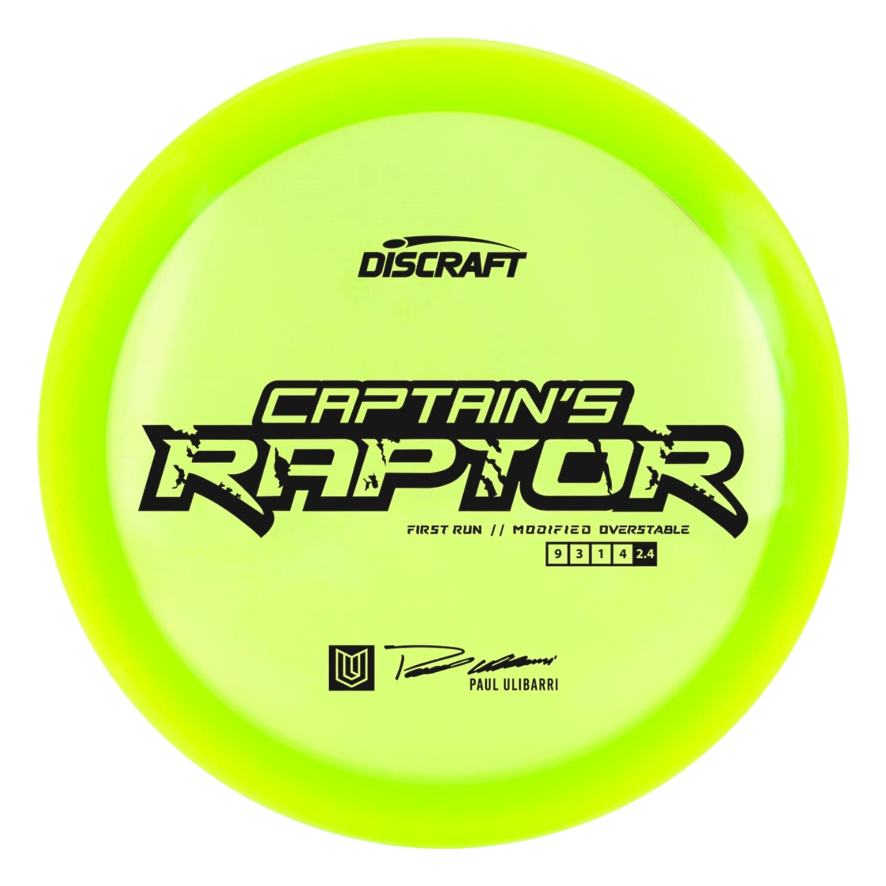 Discraft Captain's Raptor Very Overstable Fairway Driver Disc Golf in  Special Blend Z Plastic
