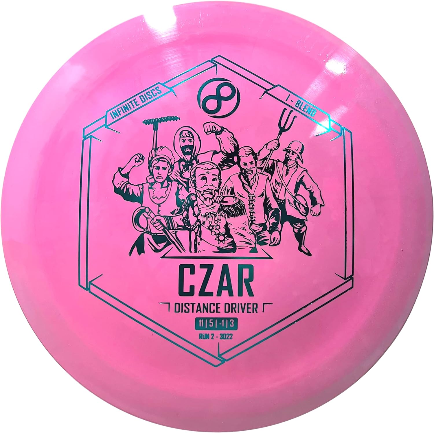 Pink Infinite Discs Czar I-Blend disc golf driver