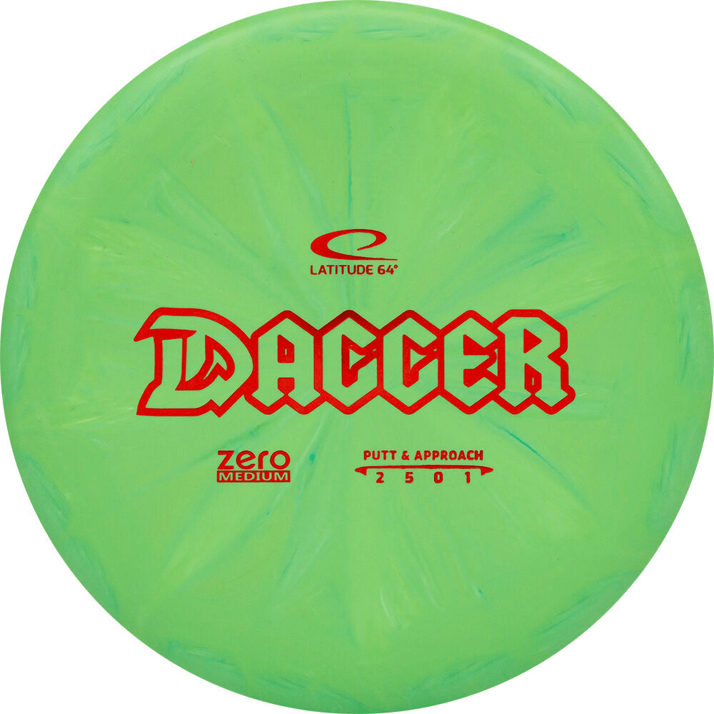 Latitude 64 Dagger Zero Medium Burst Green Disc Golf Putter