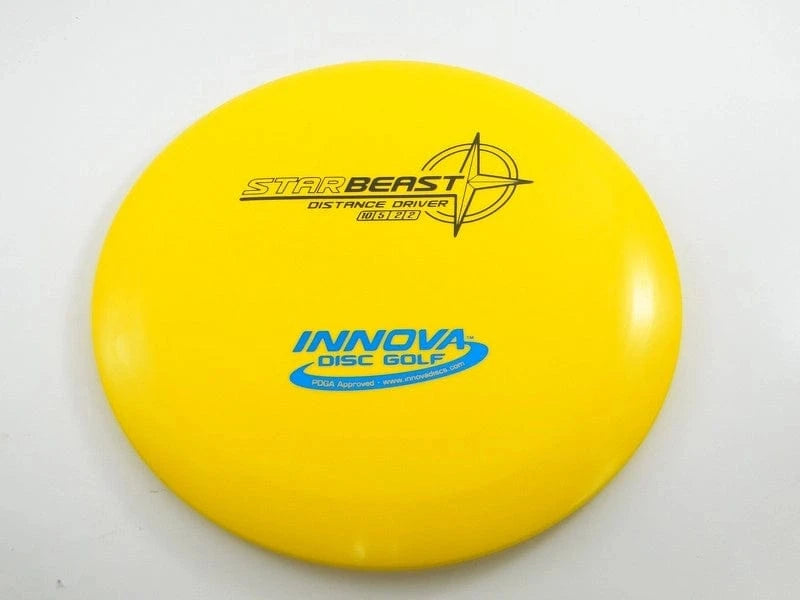 Yellow Innova Star Beast disc golf disc - DSC05761