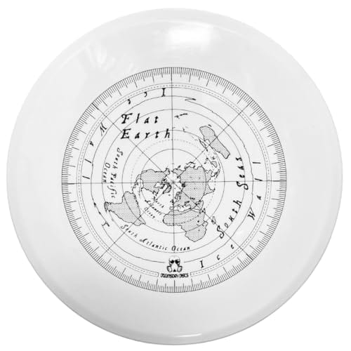 White flat earth map