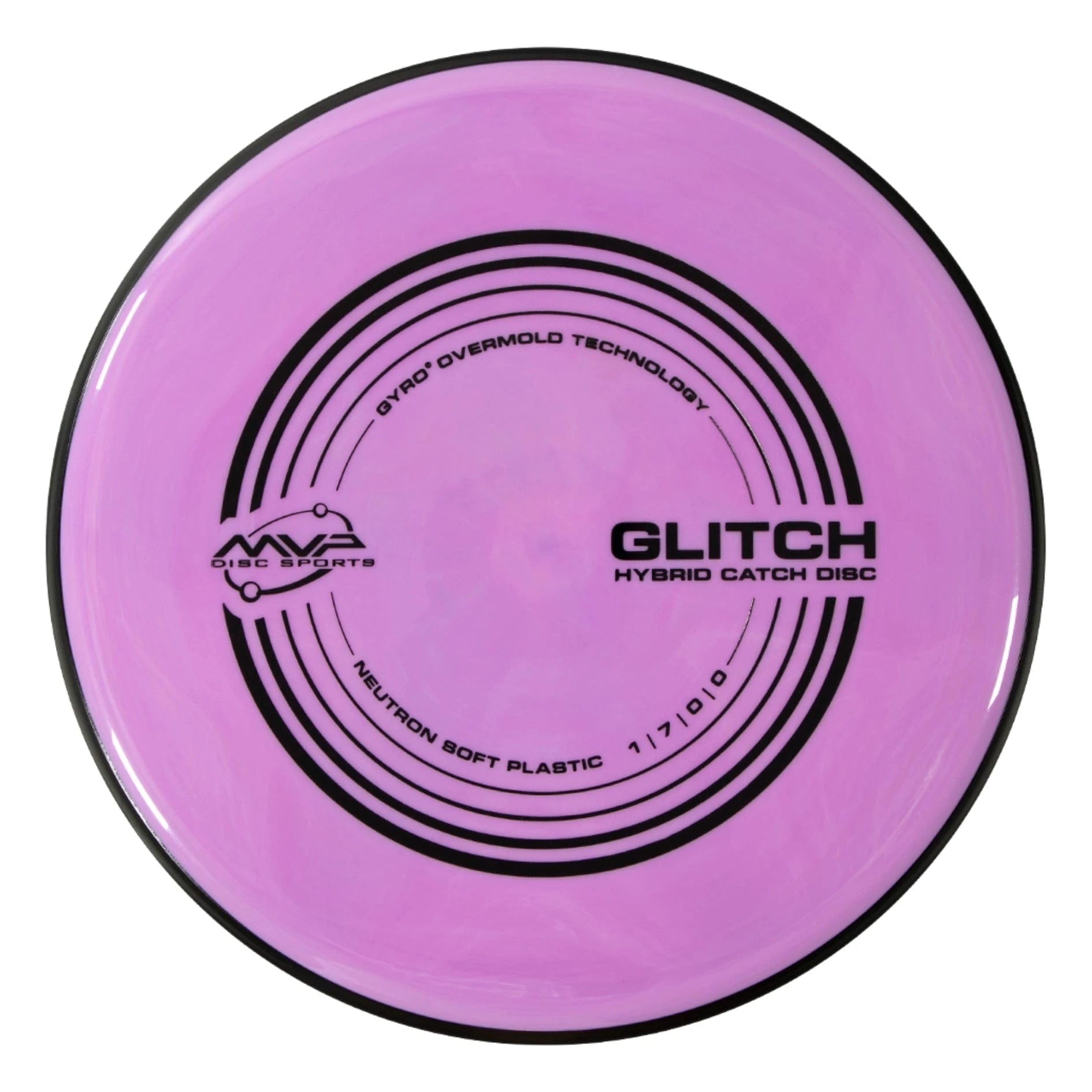 Pink MVP Glitch hybrid catch disc.