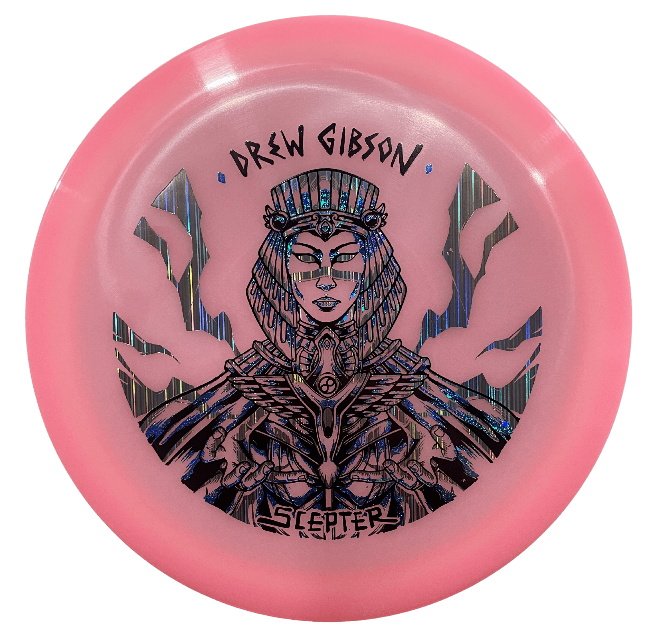 Glow Scepter disc golf disc featuring Drew Gibson design.