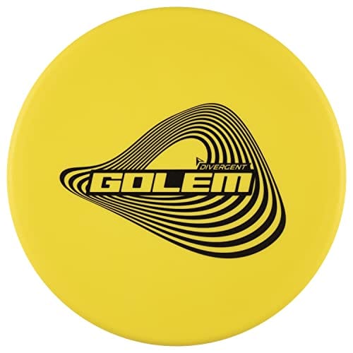 Yellow Golem disc golf disc