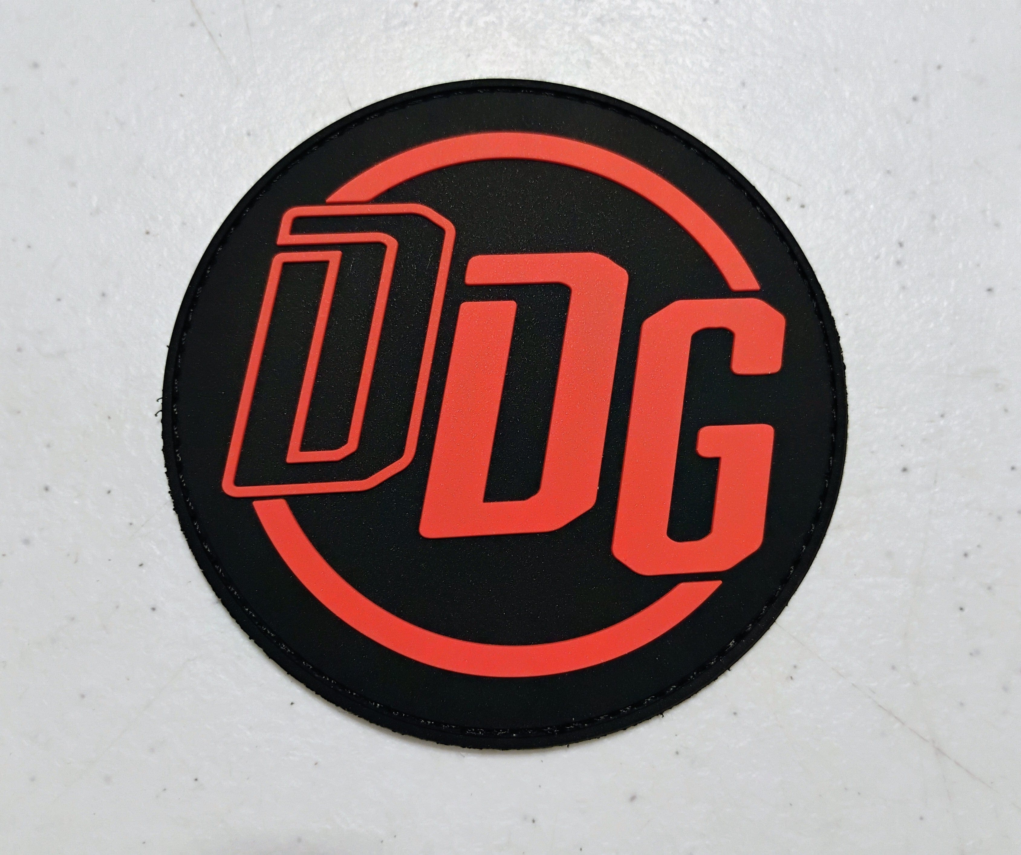 DDG logo patch, image taken on April 23, 2025.